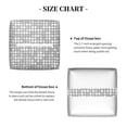 thumbnail image 5 of Zufioo Silver Mosaic Tissue Box Cover, Tissue Box Cover Holder Square PU Leather for Bathroom Vanity, Countertops, Dressers, Night Stand, Parlors and Offices, 5 of 7