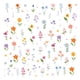 thumbnail image 3 of Adhesivos de pared de PVC con flores coloridas, flores primaverales, 30 x 20 cm x 8, 3 of 4
