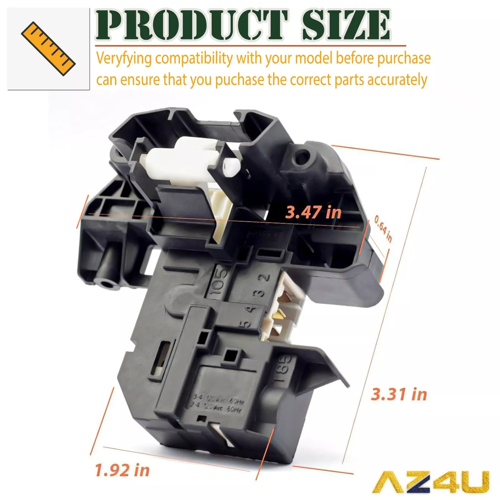 WH44X10288 Lid Lock & Switch Assembly AP5270191 2671532211 36371542410 PS3496878