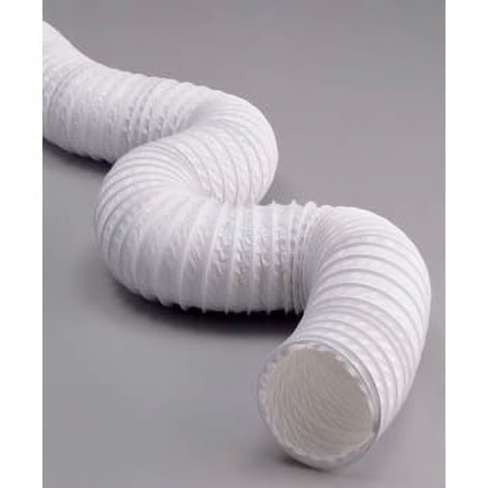 Dundas Jafine FD420ZW White Flexible Vinyl Duct 4 in. x 20 ft. for Dryer Venting