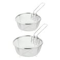 thumbnail image 1 of Miangastore 2pcs Frying Baskets Food Fried Baskets Kitchen Stainless Steel Fry Baskets (Silver), 1 of 8