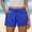 Blue, variant on Women's Casual Elastic Waist Lounge Shorts Blended Fabric Lightweight Shorts for Women Casual Summer Shorts with Pockets Linen Shorts Sky Blue,M