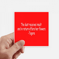 thumbnail image 1 of Qoutes Healing Sentences Receives Insult Return Flowers Sticker Square Waterproof Stickers Wallpaper Car Decal, 1 of 1