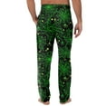 thumbnail image 5 of Dwralegc Halloween Pants Sweatpants for Men Big and Tall Lightweight Lounge Pants Halloween Print Wide Leg Casual Pants Elastic Waist Drawstring Trouser with Pockets Green 3XL, 5 of 5