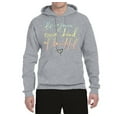thumbnail image 2 of Positivity saying Pop Culture Unisex Graphic Hoodie Sweatshirt, Heather Grey, Small, 2 of 3