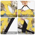 thumbnail image 6 of Cat Head and Bowtie Yellow Pattern Teens Toddler Nap Mat with Pillow, Sleeping Mat Bag for Preschool Daycare 60"x20", 6 of 6