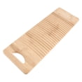 thumbnail image 3 of GOOHOCHY 1Pcs Mini Washing Board Bamboo Khaki Traditional Design Home Use, 3 of 8