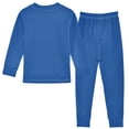 thumbnail image 2 of joogoo Navy Blue 2 Piece Long Sleeve Tee and Pants Cotton Pajama Set 18M, 2 of 7