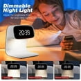 thumbnail image 5 of Digital Alarm Clock with Wireless Fast Charging Station, 15W Touch Smart Lamp, LED Display, 3 Colors Nightlight Adjustment Night Lamp for Bedroom, Teens, Adults, Gift for Men and Women(White), 5 of 9