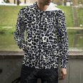 thumbnail image 3 of Sudadera con capucha y cremallera con estampado 3D de leopardo y texturas de manchas para hombre y mujer, ropa de calle informal a la moda, 3 of 5