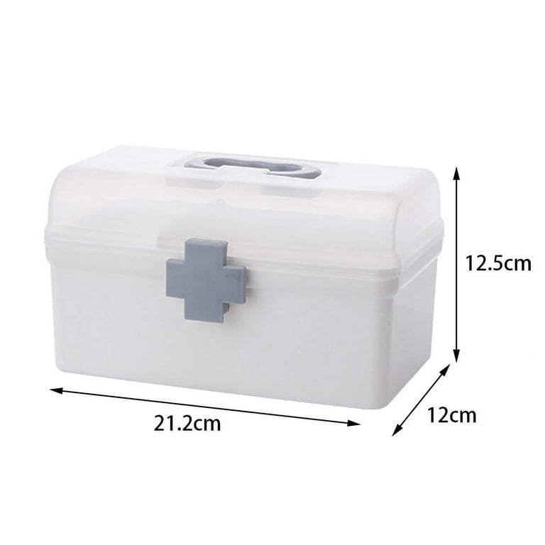 3 Layer Storage Medical Box Large Organizer Multifunctional Medicine Storage  Family Emergency Kit Box with Handle