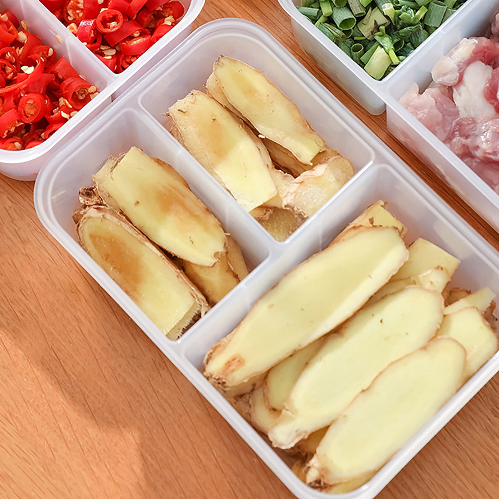Jubipavy Food Containers Food Storage Containers For Fridge Produce Containers For Refrigerator With Removable Tray Keep Fresh For Produce Vegetables