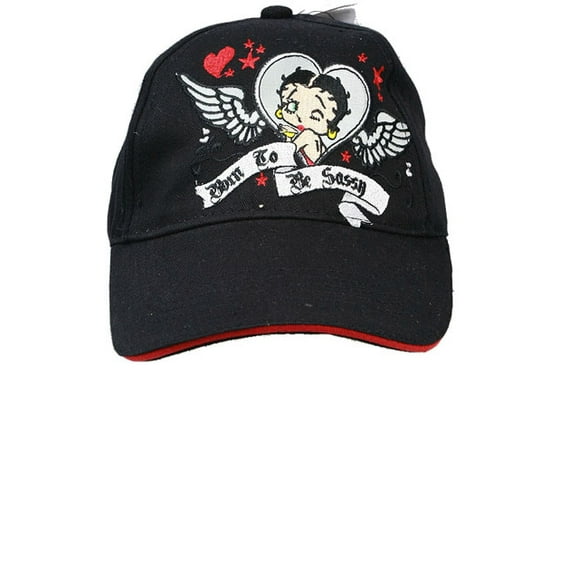 Casquette de Baseball - Betty Boop - Coeurs Noirs (Jeunes/enfants) Nouveau Chapeau boop749