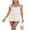 White, variant on Michellecmm Women's Summer Sleeveless Dress Solid Ruffle Corset Bodycon Mini Dress