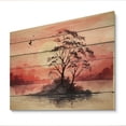 thumbnail image 2 of Designart "Escaping to the Countryside III" Countryside Print on Natural Pine Wood, 2 of 5