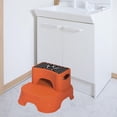 thumbnail image 6 of Double up Toddlers Step Stool Two Step Stool for Kids for Bedroom Playroom orange, 6 of 8