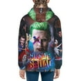 thumbnail image 3 of Harley Quinn Joker Film Youth Sweatshirt Hoodies Pullover 3D Print Novelty Hooded Hoody Clothes For Boys Girls Teen Clothing, 3 of 7