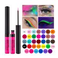 thumbnail image 5 of Delineador de ojos UV fluorescente líquido impermeable, rosa, amarillo, negro, azul, rojo, blanco, mate, maquillaje luminoso, cosméticos （1 Matte, 5 of 5