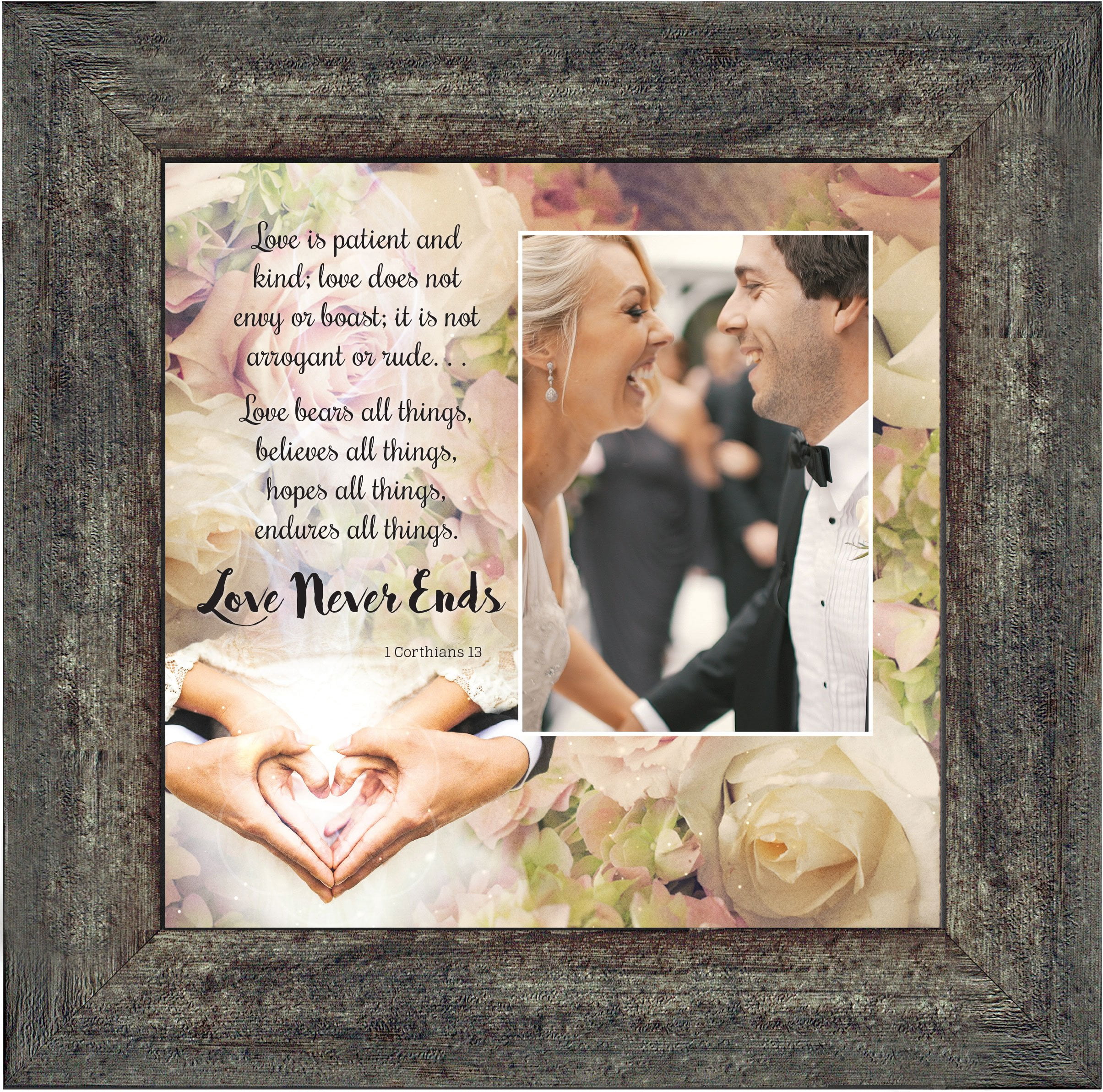 Love Wall Decor For Couples Christian Wall Decor For Wedding Gifts Love Never Fails Wall Decor 1 Corinthians 13 Wall Art Love Is Patient Love Is Kind Wall Art Love Quotes Framed