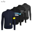 thumbnail image 2 of Maillot de ciclismo de alta calidad para equipos profesionales, ropa térmica de invierno de polar de manga larga para ciclismo de competición, ropa para deportes al aire libre, clásica a rayas, 2 of 5