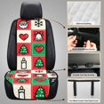 thumbnail image 6 of CHAQLIN Christmas Icons Checkered Quilted Car Seat Protector, Non Slip Polyester Car Seat Covers 2 Pcs Non‑Slip Car Front Seat Covers for Universal Fit for Most Vehicles, 6 of 7