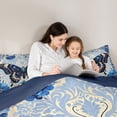 thumbnail image 5 of Manfei Chic Butterfly Bedding Sets Toddler with Comforter, Bohemian Damask Mandala Duvet Insert, Botanical Floral Flower Comforter Sets Toddler Size, Super Cozy Bedroom Decorative, 2pcs Reversible, 5 of 8