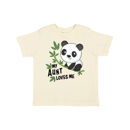 

Inktastic My Aunt Loves Me- Cute Panda Gift Toddler Boy or Toddler Girl T-Shirt