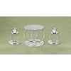 Double Ring Candle Stands Silver
