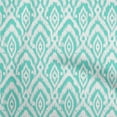 thumbnail image 1 of oneOone Polyester Lycra Aquamarine Green Fabric Ikat Sewing Craft Projects Fabric Prints By Yard 56 Inch Wide, 1 of 1