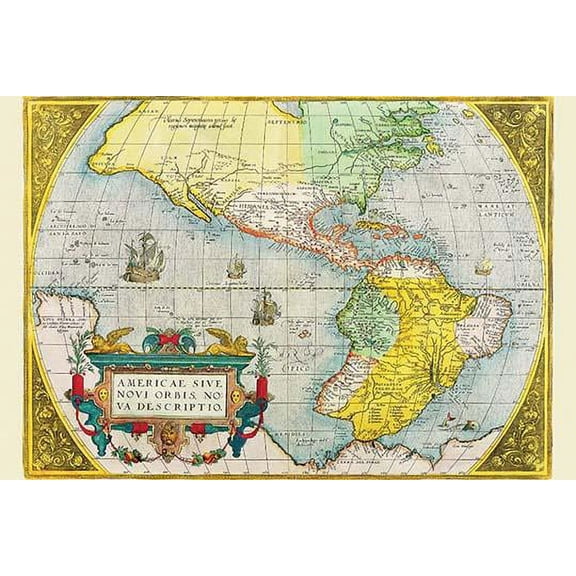 The Americas-Fine art canvas print (20" x 30")