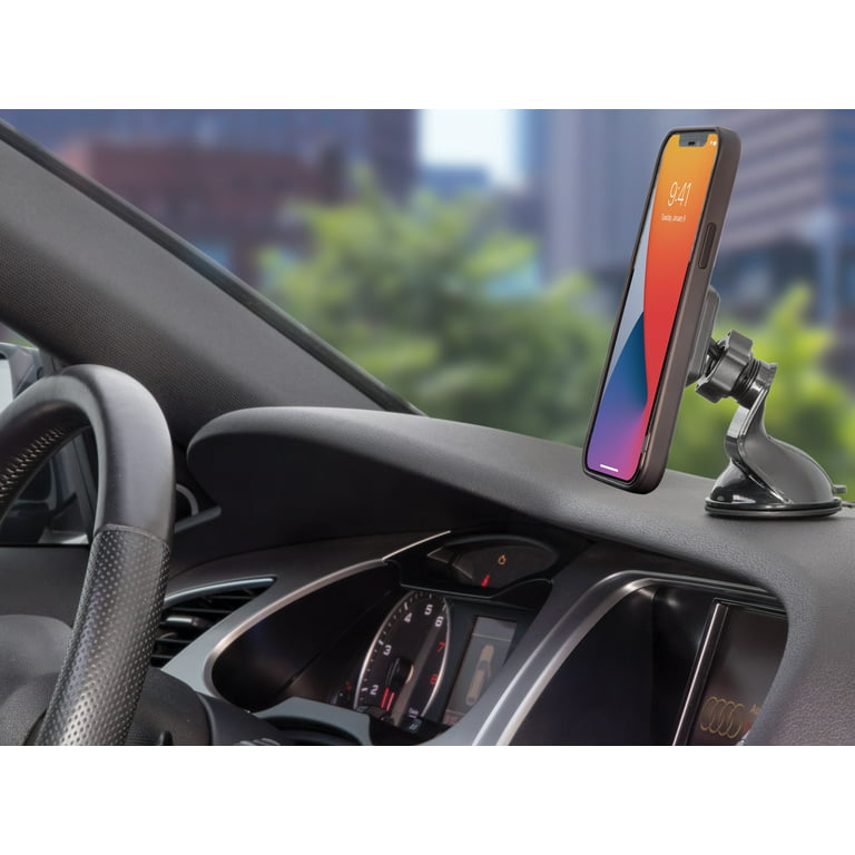 Scosche MAGWDM MagicMount Flex Neck Suction Cup Car Phone Mount for  Dashboard/Windshield, 360° Adjustable Magnetic Head, Universal Cell Phone  Holder