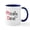 White/Navy Inside, variant on CafePress - Phinally Done Phd Graduate Mugs - 11 oz Ceramic Mug - Novelty Coffee Tea Cup