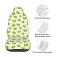 thumbnail image 4 of Wukai Green Frog Full Set Car Seat Covers with Soft Padding Universal Auto Front Seats Protector and Cushion Mat, 4 of 5