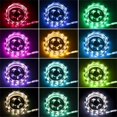 thumbnail image 4 of LED Strip Lights 5050 RGB Tape Flexible Color Changing Light Strip Kit With 24 Keys Remote Controller RGB LED Tape For Bedroom Boat Car TV Backlighting Holiday, 4 of 5