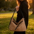 thumbnail image 3 of SIYTUAU Convertible Tote Bag Large Capacity Suede Design With Shoulder And Backpack Carry Options For Women Travel, 3 of 6