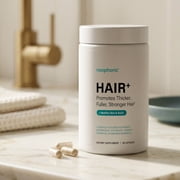 Noophoric Hair Vitamins for Women & Men - Hair Growth Supplement with Biotin, Saw Palmetto & Amino Acids, Skin & Nail Support, 90 Capsules