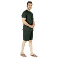 thumbnail image 2 of Inkmeso Solid Cotton 2 Pc Nightwear Set Summer Shorts and Tshirt Set For Men Sleepwear Classic Pajama Set, 2 of 8