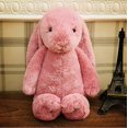 thumbnail image 2 of Conejito de Pascua para niñas, muñeco de conejo de peluche cómodo para regalo de niños, 30 cm, rojo, 2 of 2