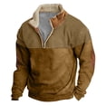 thumbnail image 1 of Spring And Autumn Men's Standing Collar Sweatshirt Is Outdoor Casual Sweaters Tops XL, 1 of 3