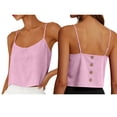 thumbnail image 2 of Crop Tops for Women Summer Sleeveless Scoop Neck Adjustable Spaghetti Strap Casual Camisole Tank Top, 2 of 7