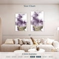 thumbnail image 4 of Elephant Stock Derive In Amethyst I Wall Art - Vertical Multi Panel Canvas - Living Room Wall Decor - Abstract Multi Panel - White And Purple Decor By Daniela Hudson - 32" x 50", 4 of 8
