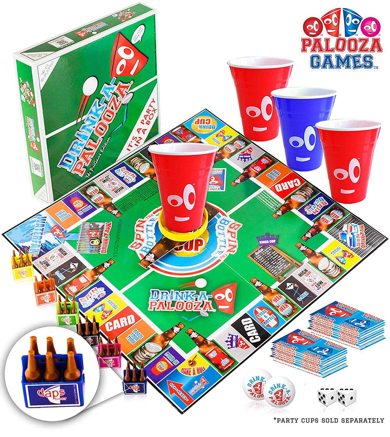 Drink A Palooza Board Game Fun Drinking Games For Adults Game Night Party Games Adult Games Combo Of Beer Pong Flip Cup Kings Cup Card Games More By Drinkapalooza Drink A Palooza Board Game Fun Drinking Games For Adults Game Night Party Games Adult Games Combo Of Beer Pong Flip Cup Kings Cup Card Games More By Drinkapalooza