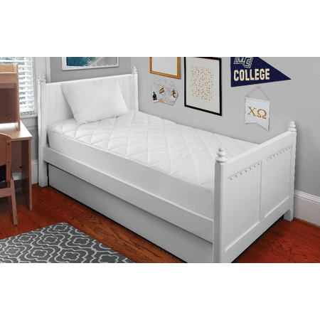 Mainstays Back To College Bundle, Includes Standard Pillow and Twin-XL Mattress (Best Pillow Top Mattress Pad For Back Pain)