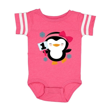

Inktastic 1st Birthday Penguin Gift Baby Boy or Baby Girl Bodysuit