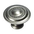 thumbnail image 1 of Hickory Hardware P8196-ST 1.25 In. Manor House Silver Stone Cabinet Knob, 1 of 2