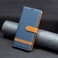 thumbnail image 5 of Feishell Case for iPhone 16 Plus Cloth Texture Premium PU Leather Simple Wallet Case [Credit Card Slots] [Kickstand] [Magnetic Closure] [Wrist Strap] Shockproof Flip Cover,Darkblue, 5 of 8
