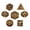 Light Bronze, variant on Milaget 7 Pieces Polyhedral Party Favors Party Supply Metal Role Playing for DND Role Purple