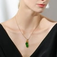 thumbnail image 6 of WINDLAND Sophisticated Sea Glass Necklace Wire Wrapped Choker Adjustable Clavicle Chain, 6 of 20