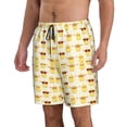 thumbnail image 2 of Sikiie Shorts de Plage pour Hommes Imprimé Canard Jaune Mignon, Shorts à Séchage Rapide Haute Élasticité - avec Cordon et Poches Antidérapantes, Adaptés pour Plage, Sports, Vacances-Petit, 2 of 6