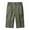 Army Green, variant on Mens Cotton Shorts Solid Color Knee Length Shorts Elastic Waist Outdoor Shorts with Zipper Pockets